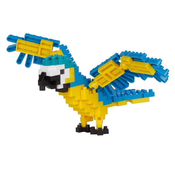 Blue and yellow Macaw NBC-343 nanoblock Blue and yellow Macaw NBC-343 nanoblock
