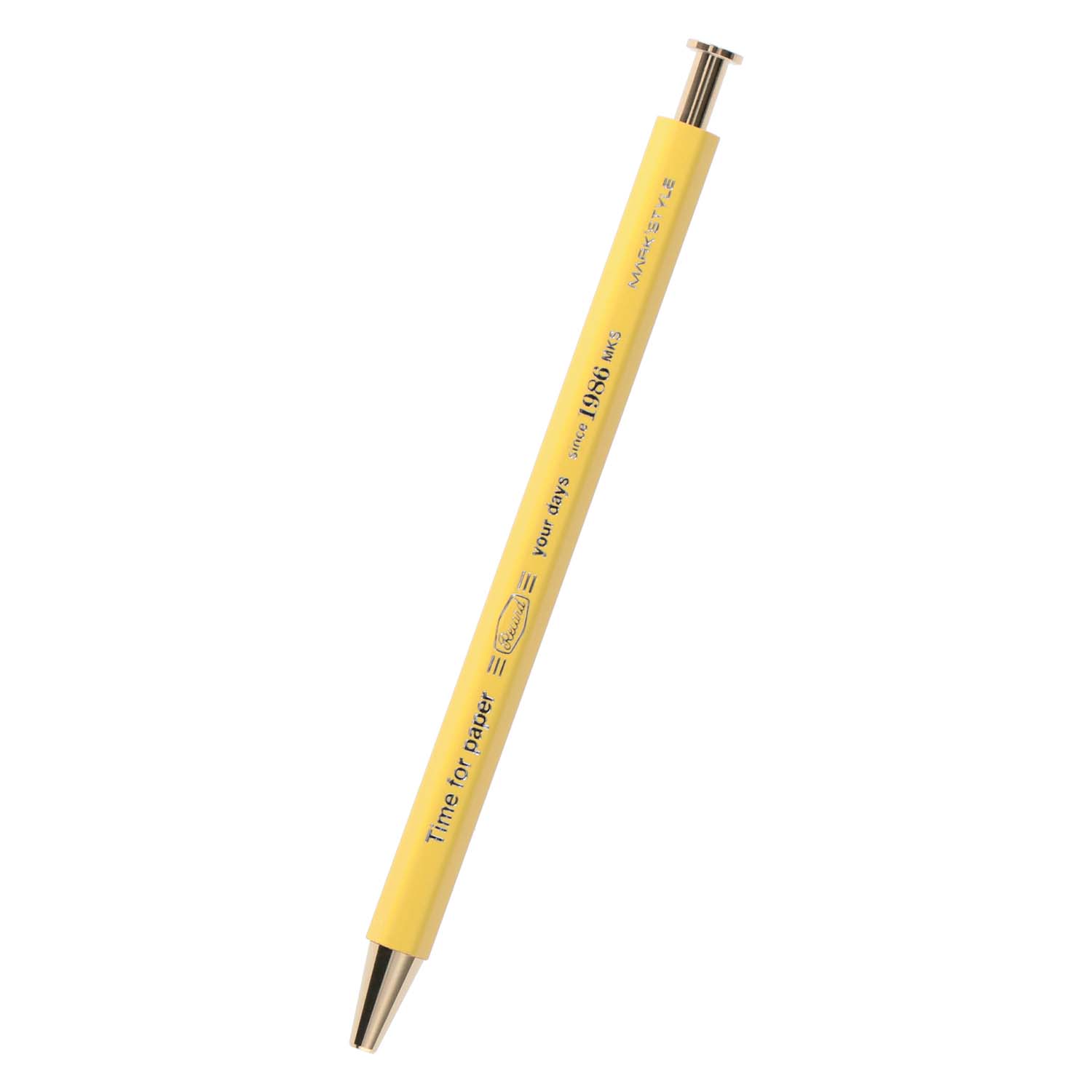 Gel Ballpoint Pen Time for paper Mark's TFP-BP01-YE Yellow