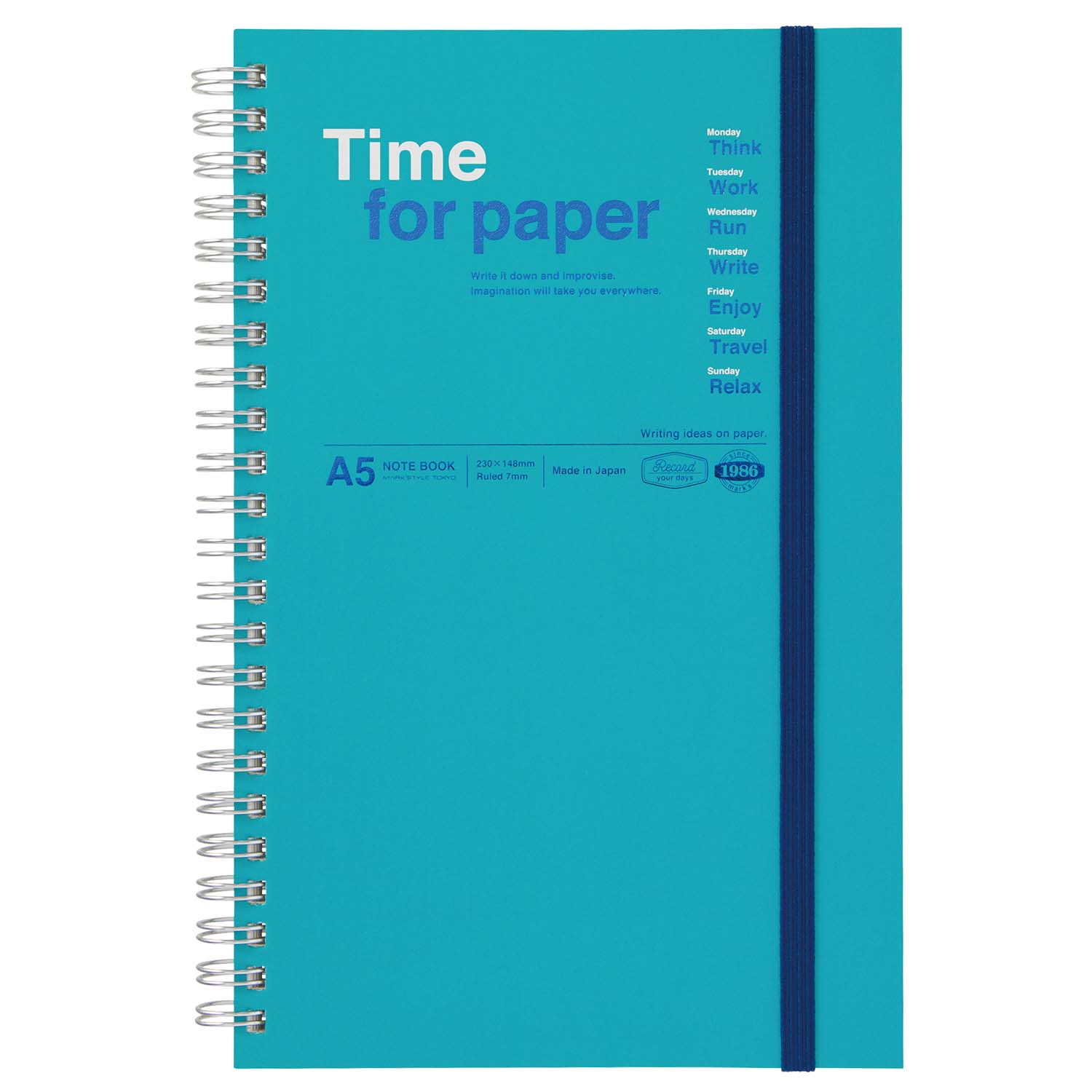 Notebook A5 Time for Paper TFP-NB01-TQ Turquoise