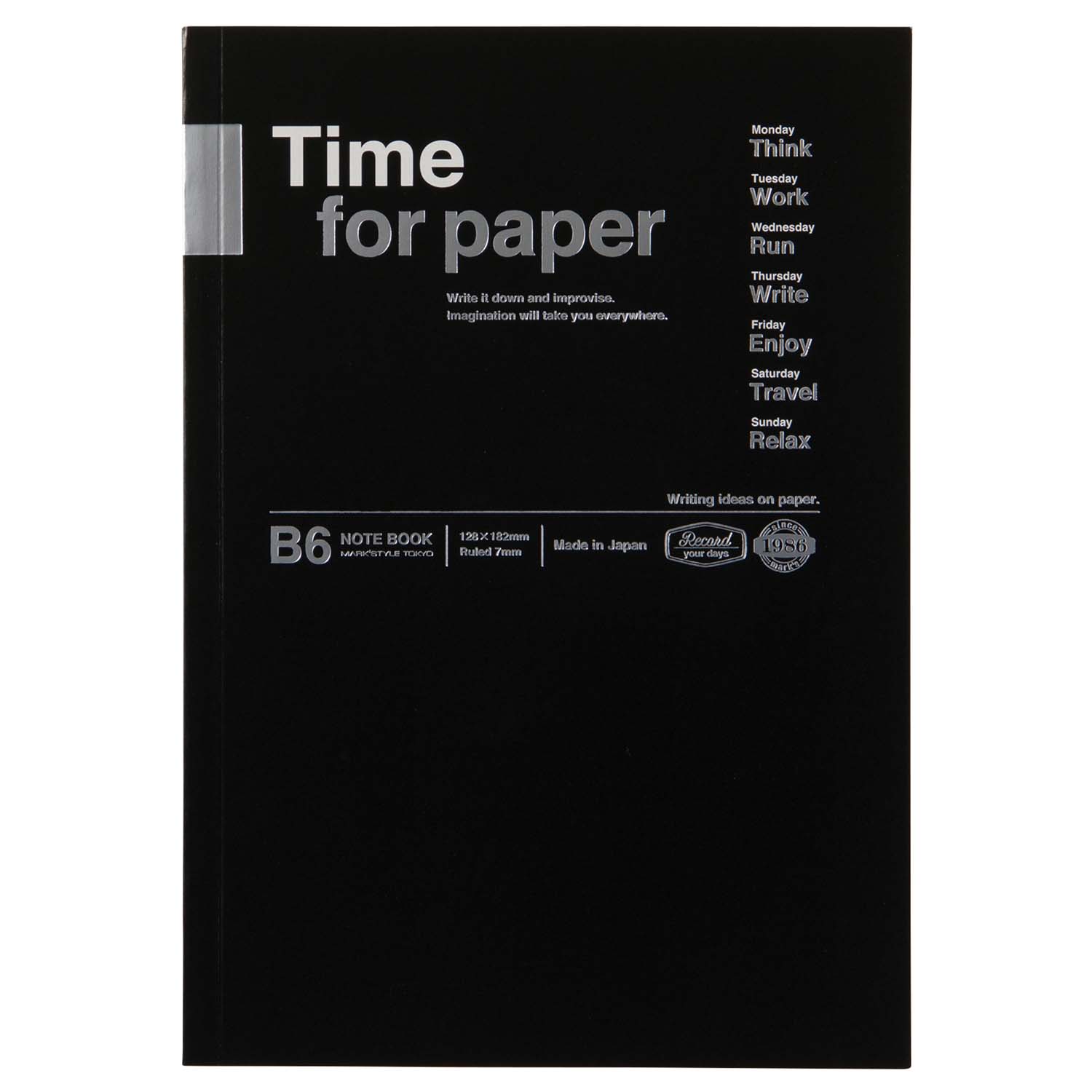 Notebook B6 Time for Paper TFP-NB02-BK Black