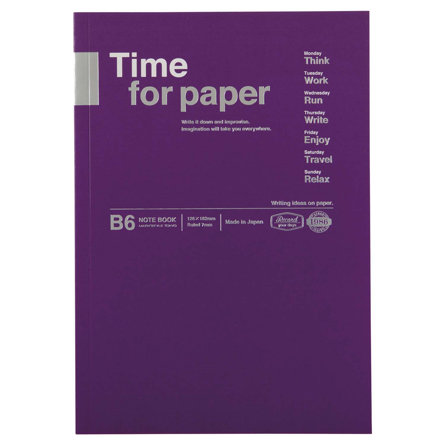 Notebook B6 Time for Paper TFP-NB02-PL Purple