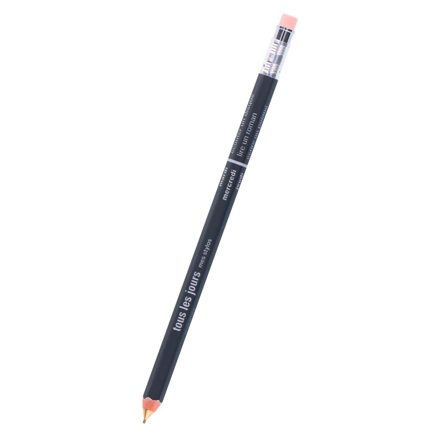 Days Mark's Mechanical Pencil with Eraser DAY-SH1-BK Black