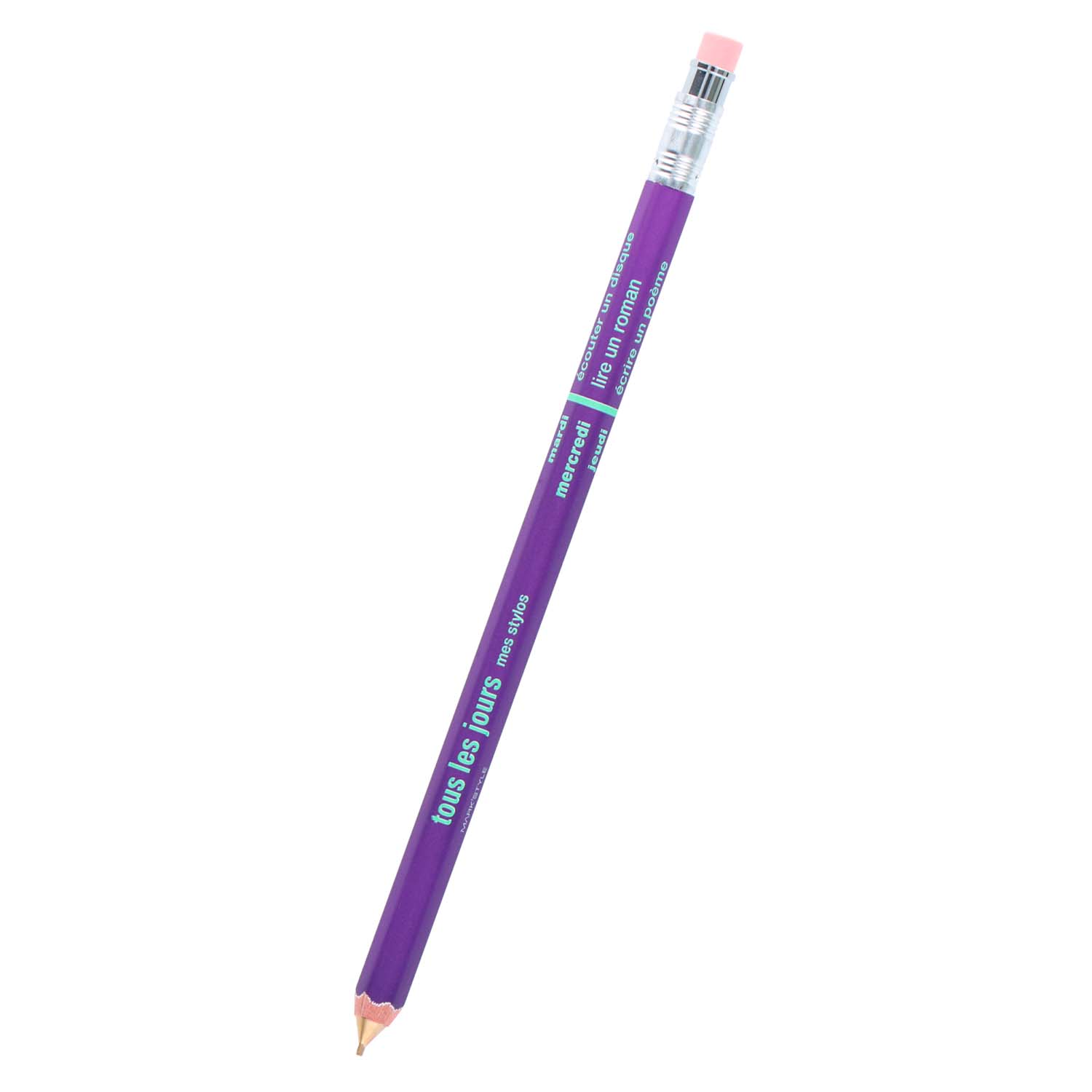 Days Mark's Mechanical Pencil with Eraser DAY-SH1-PL Purple