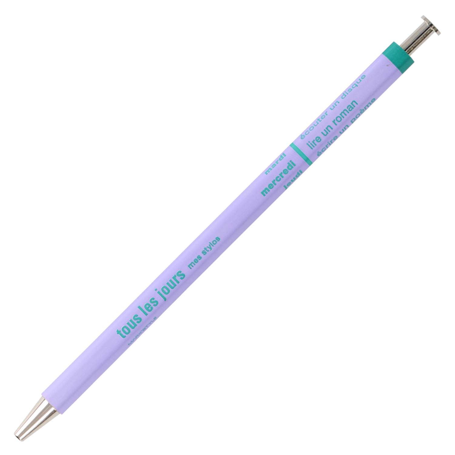 DAY-BP6-LPL - Light Purple - Ballpoint Pen with solvent ink - MARK'STYLE - tous les jours