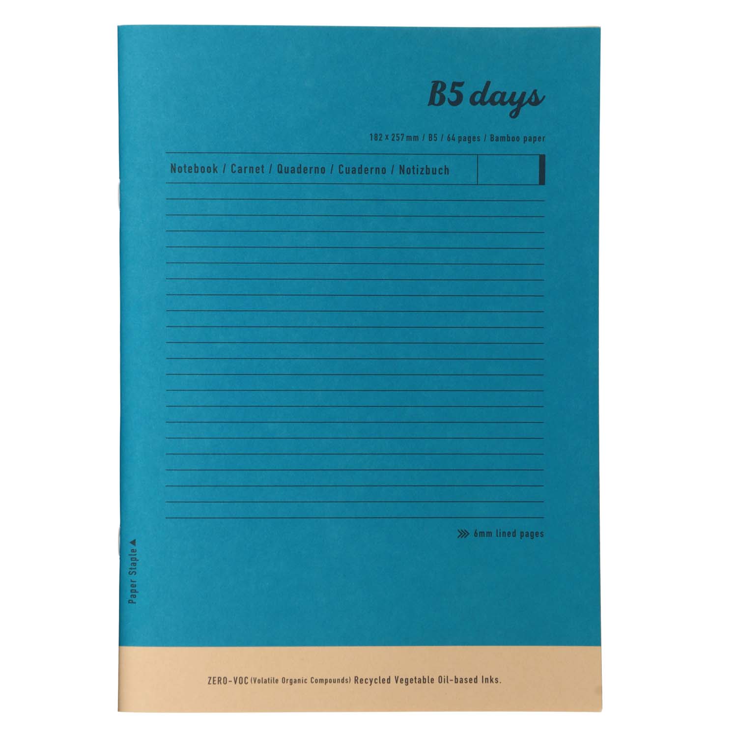 Notebook B5 Bamboo Paper - DAY5-NB02-BL Blue