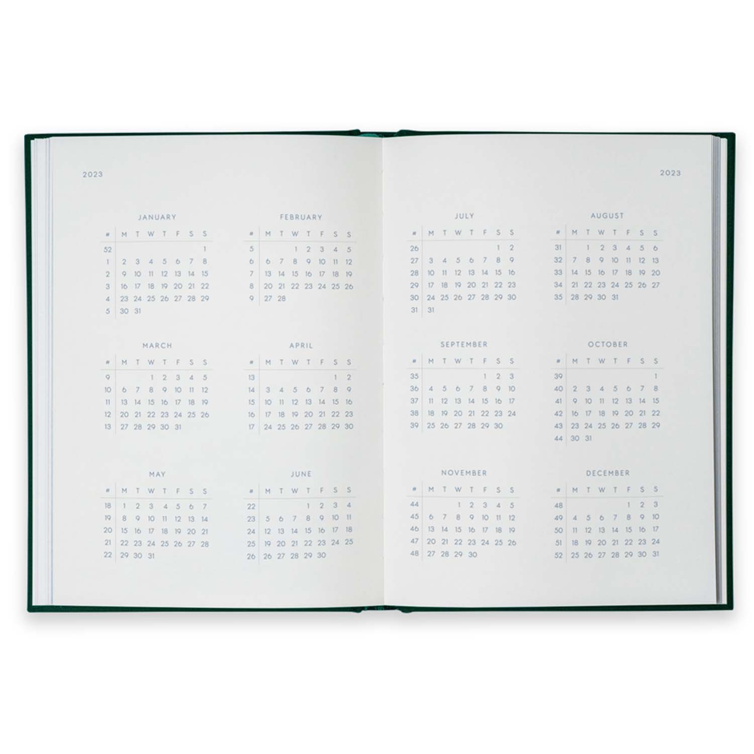 Kartotek Capenhagen - Notebook Calendar 2023 - NC-0006 - Inside 1